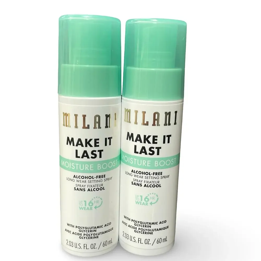 Milani Make It Last Moisture Boost Long Wear Makeup Setting Spray Lot of 2